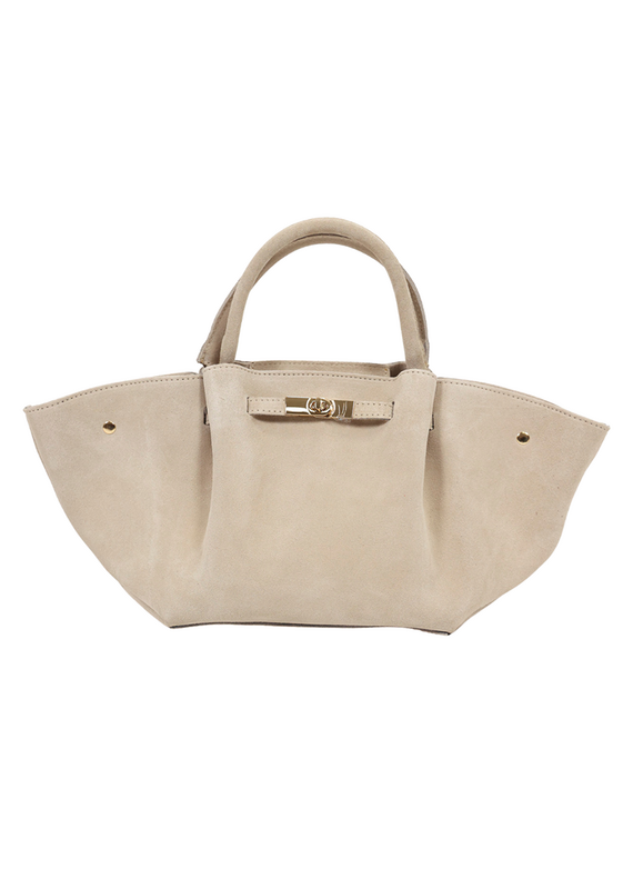 21Jewelz Suede shopper met gouden details - ecru