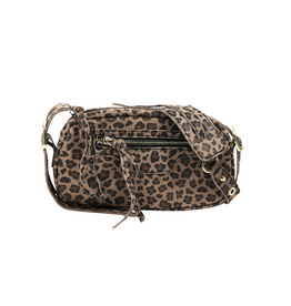 21Jewelz Suede tasje met hengsel - panterprint