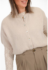 21Jewelz PRE ORDER Cropped vestje met knoopjes - beige