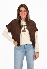 21Jewelz Gewatteerde bodywarmer - donkerbruin