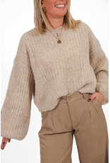 21Jewelz Effen wollige trui - beige