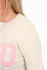 21Jewelz Soho trui - beige/lichtroze