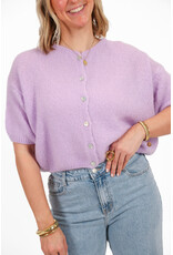 21Jewelz Cropped vestje met knoopjes - lila