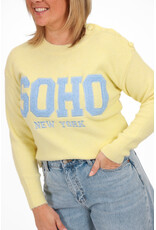 21Jewelz Soho trui - lichtgeel/lichtblauw