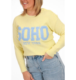 21Jewelz Soho trui - lichtgeel/lichtblauw