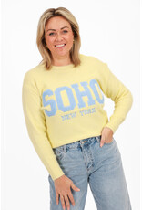 21Jewelz Soho trui - lichtgeel/lichtblauw