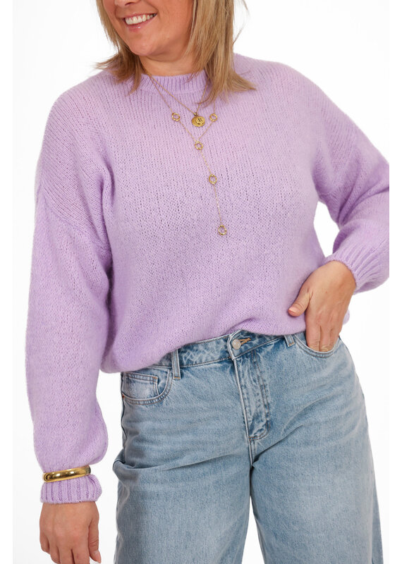 21Jewelz Effen trui - lila