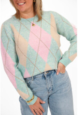 21Jewelz Geruite trui  - multi-colour