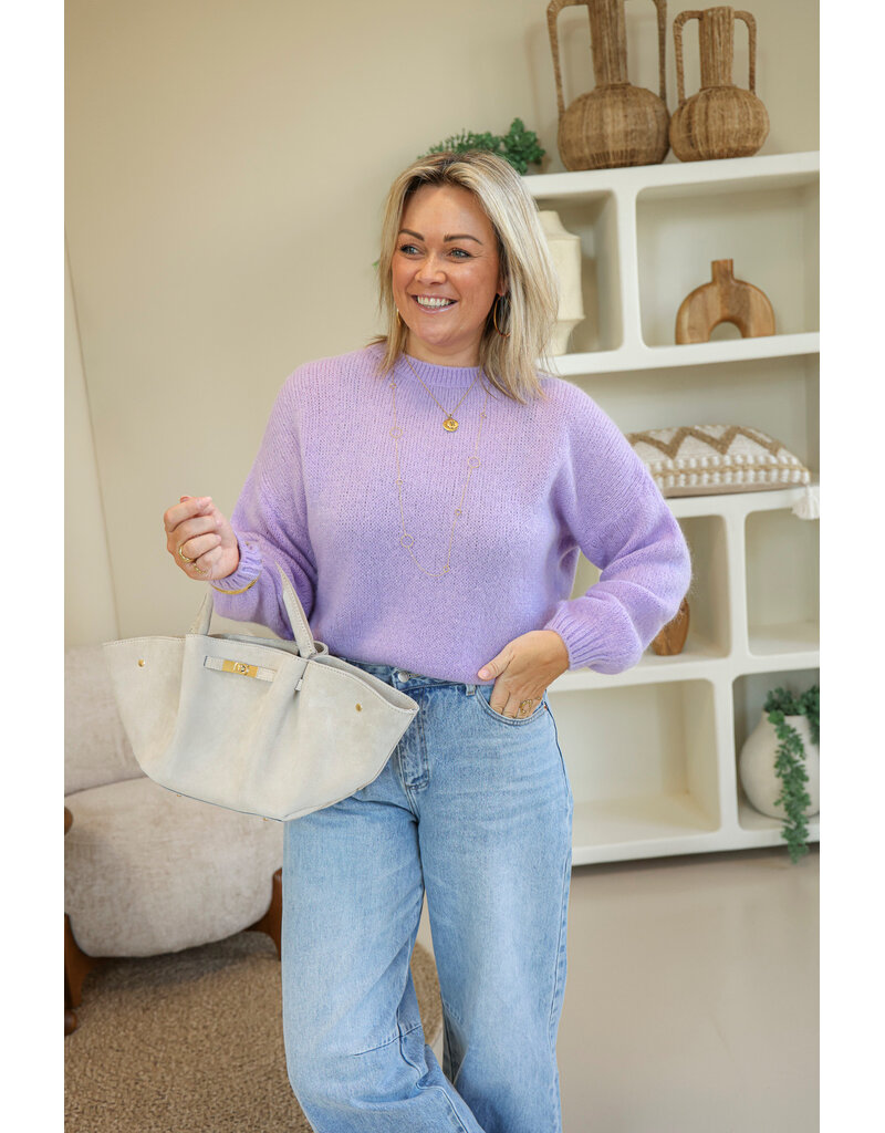 21Jewelz Effen trui - lila