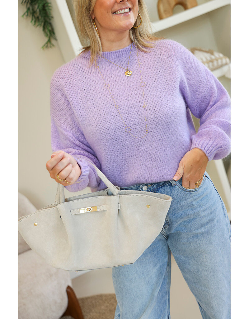 21Jewelz Effen trui - lila