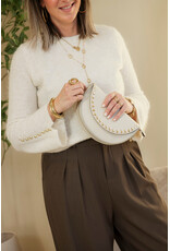 21Jewelz Gemêleerde trui met gouden details – ecru