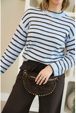 21Jewelz Trui met strepen - blauw/bruin