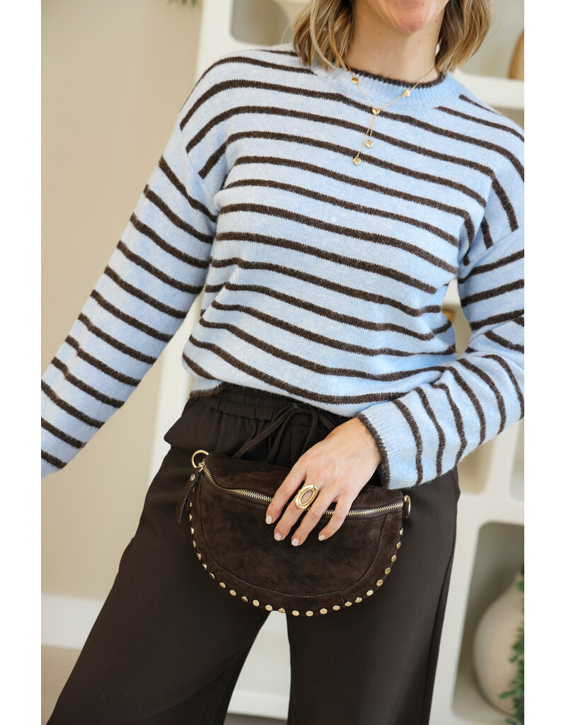21Jewelz Trui met strepen - blauw/bruin