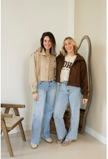 21Jewelz Gerafelde wide leg jeans extra tall - blauw