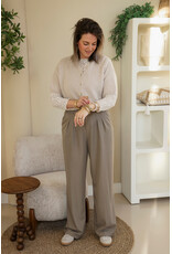 21Jewelz Pantalon met plooien extra long - taupe