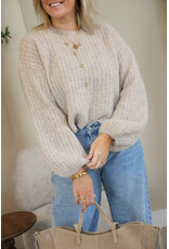 21Jewelz Effen wollige trui - beige