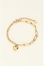 My Jewellery My Jewellery | Armband met chain en hartje