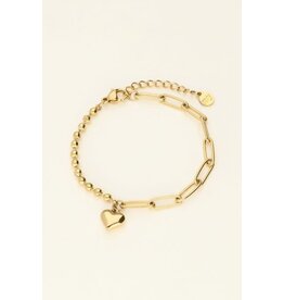 My Jewellery My Jewellery | Armband met chain en hartje