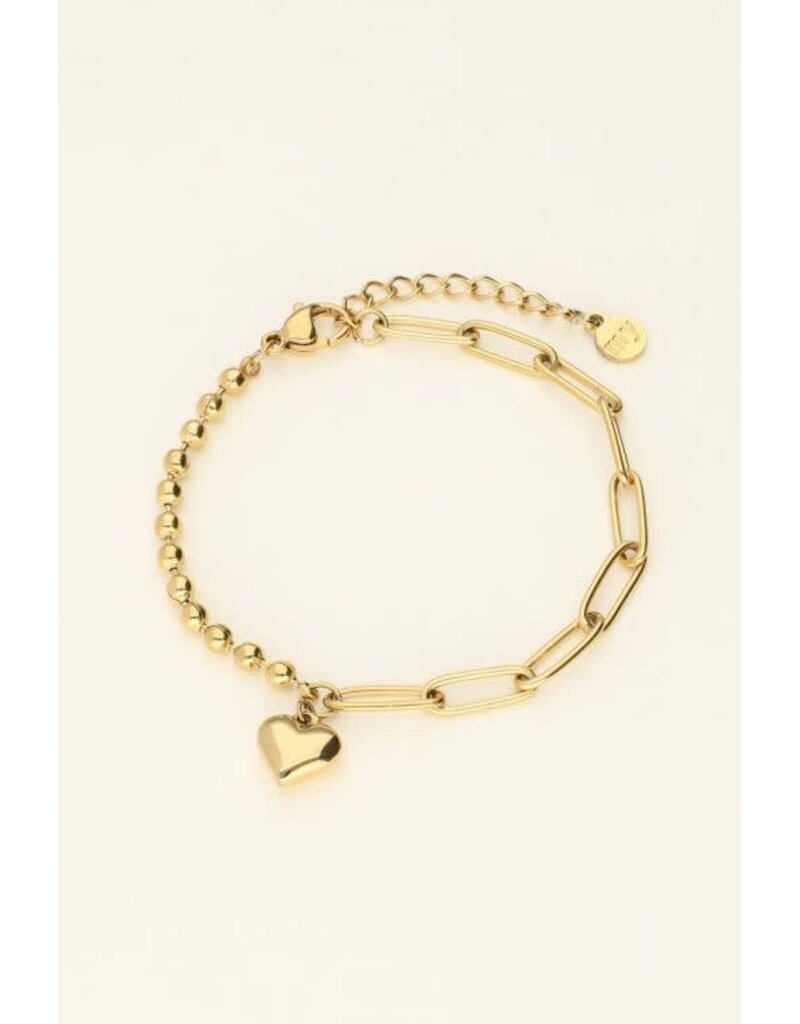 My Jewellery My Jewellery | Armband met chain en hartje