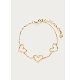 My Jewellery My Jewellery | Minimalistische armband met open hartjes