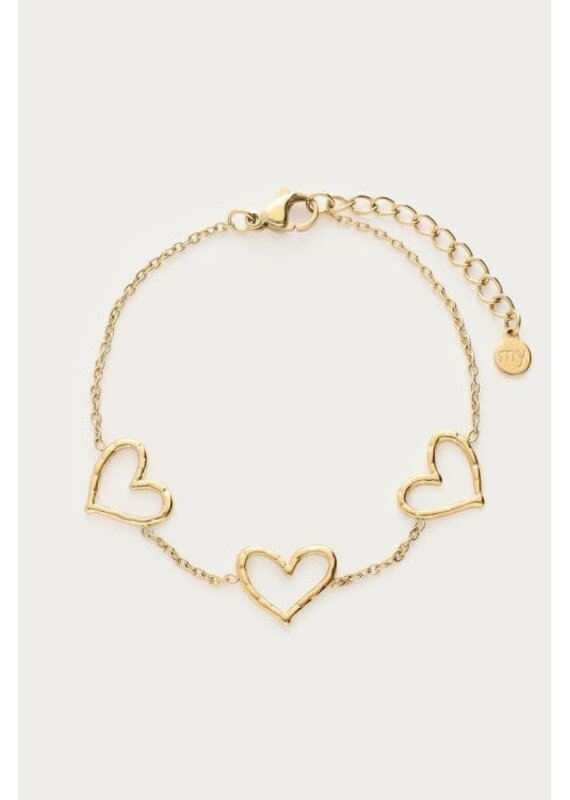 My Jewellery My Jewellery | Minimalistische armband met open hartjes