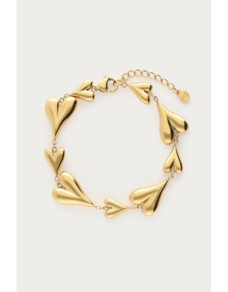 My Jewellery My Jewellery | Armband met kleine en grote hartjes