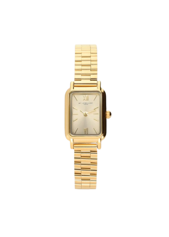 My Jewellery My Jewellery | Vierkante horloge met peach wijzerplaat