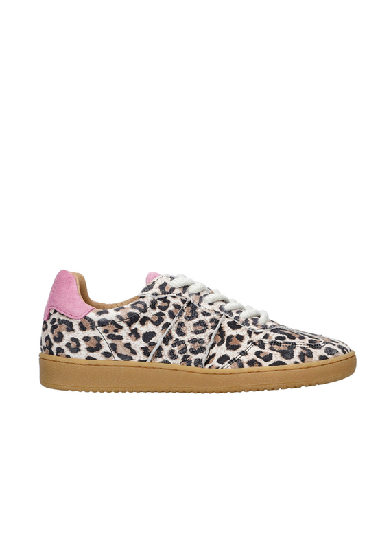 DWRS DWRS  | Poona leopard studs - sand/pink