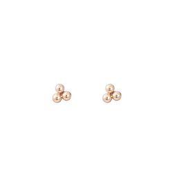 Go Dutch Label Drie bolletjes studs - goud