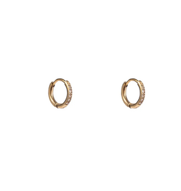 Go Dutch Label D&E - Kleine oorringen met steentjes