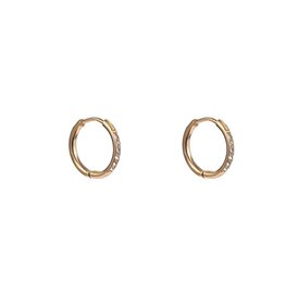 Go Dutch Label D&E - Sparkle Hoop 15mm - goud