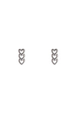 Go Dutch Label D&E - 3 hearts stud