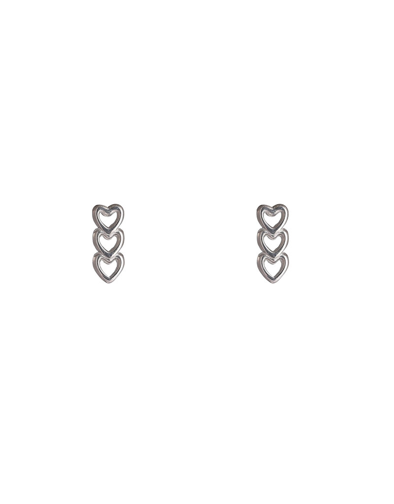 Go Dutch Label D&E - 3 hearts stud