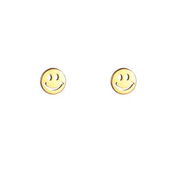 Go Dutch Label D&E - Smiley stud - goud