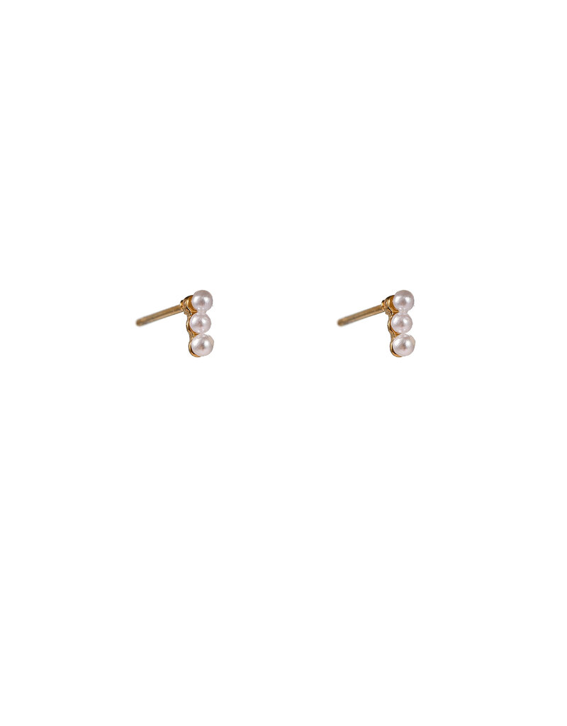 Go Dutch Label D&E - Triple pearl stud