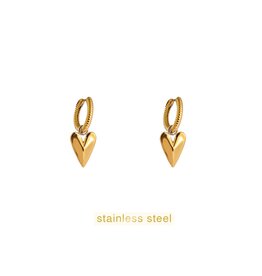Go Dutch Label D&E - Origami heart hoop - goud