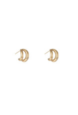 Go Dutch Label D&E - Double lines earring
