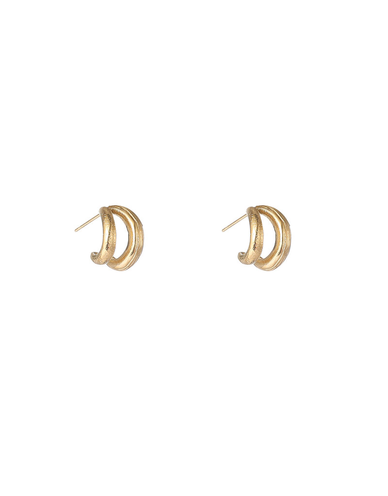 Go Dutch Label D&E - Double lines earring