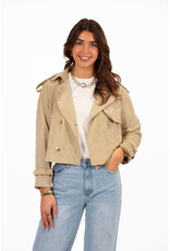 21Jewelz Kort jasje met knopen - beige