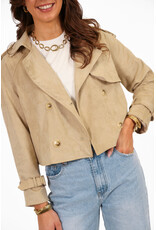 21Jewelz Kort jasje met knopen - beige