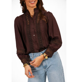 21Jewelz Kanten blouse - bruin