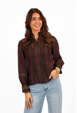 21Jewelz Kanten blouse - bruin