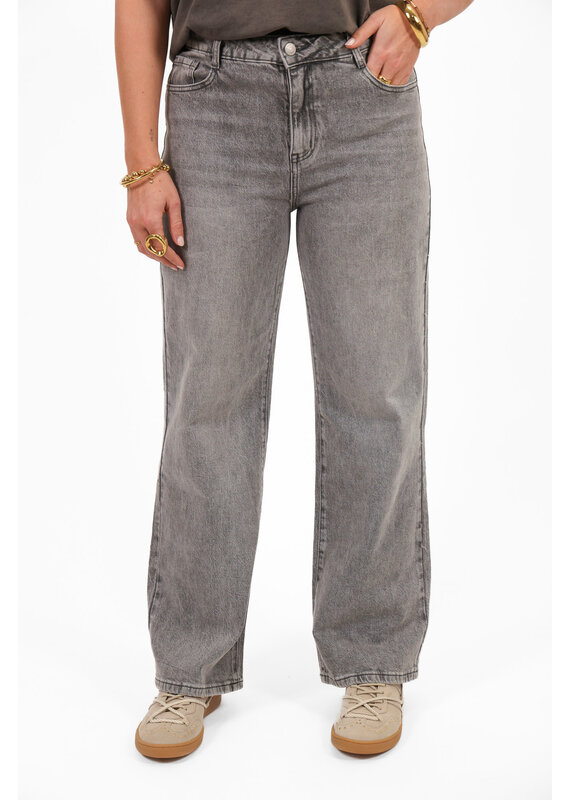 21Jewelz Wide fit jeans - grijs