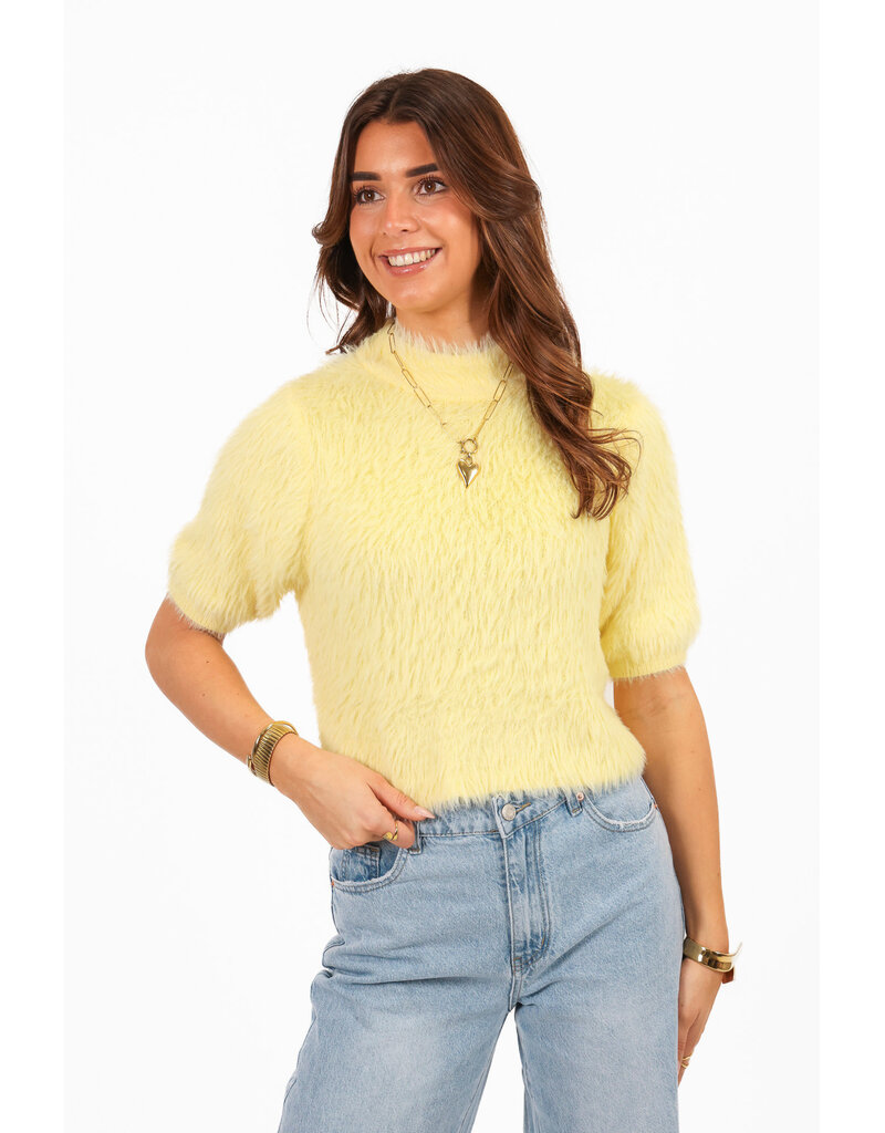 21Jewelz Fluffy shirt - lichtgeel