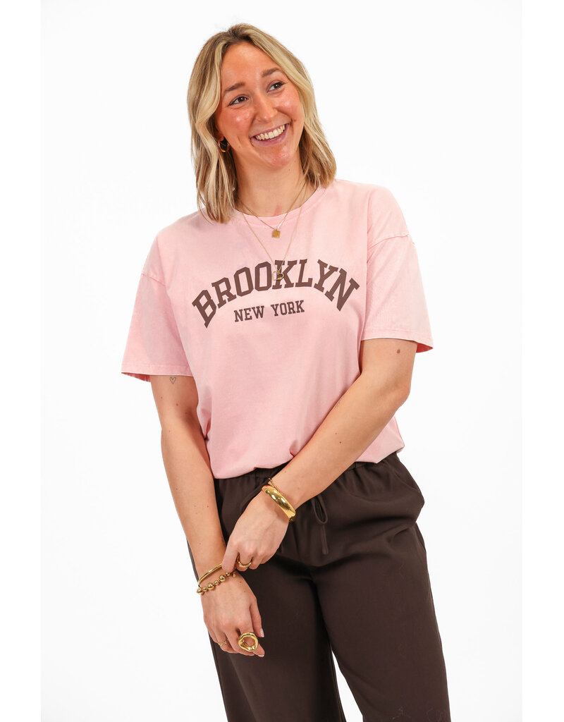 21Jewelz Oversized t-shirt Brooklyn - lichtroze