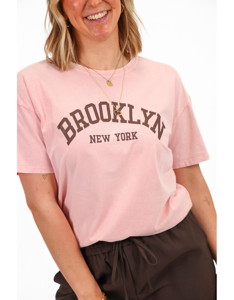 21Jewelz Oversized t-shirt Brooklyn - lichtroze