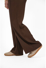 21Jewelz Effen pantalon met elastiek - donkerbruin