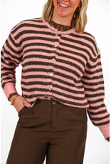 21Jewelz Gestreept vestje - roze/bruin