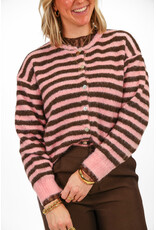 21Jewelz Gestreept vestje - roze/bruin