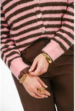 21Jewelz Gestreept vestje - roze/bruin